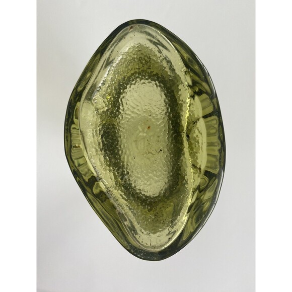 Imperial Glass Verde Green Banjo Guitar Bud Vase Decanter 9.25" 51761 - Picture 5 of 12